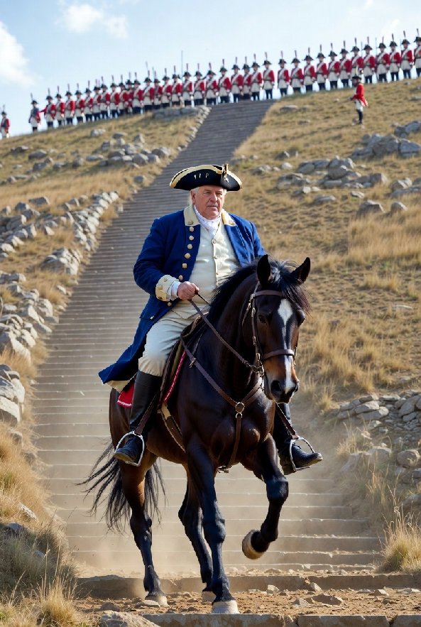 Gen. Putnam on horseback