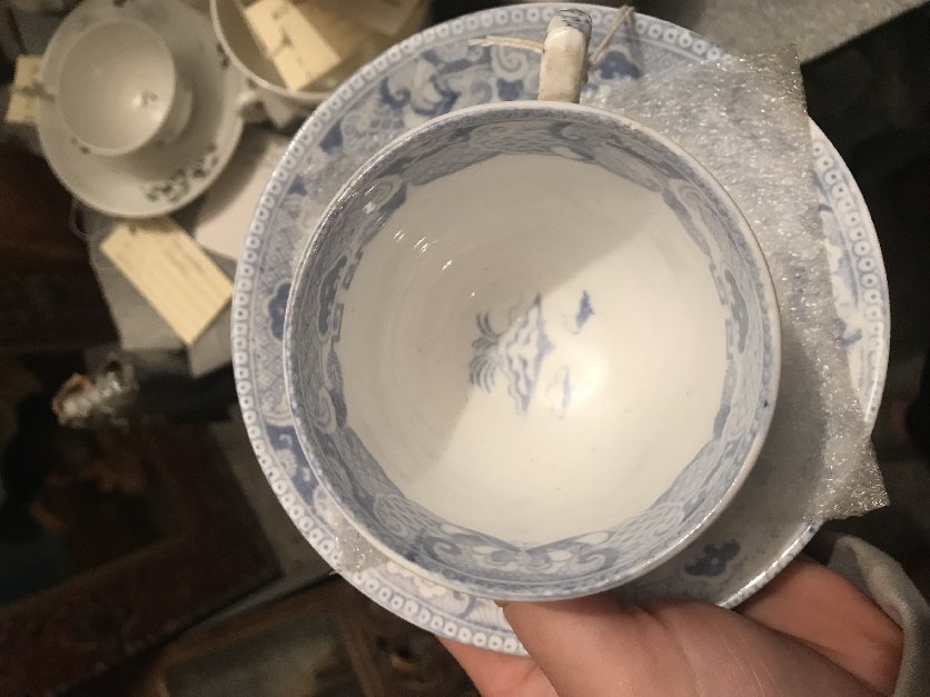 Cup and saucer from the 1790s