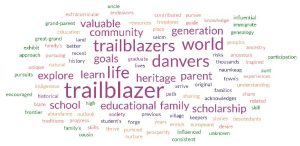 Trailblazer word cloud