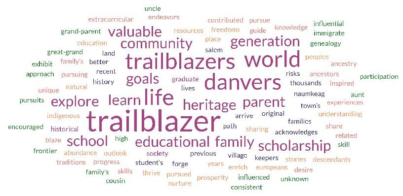 Trailblazer word cloud